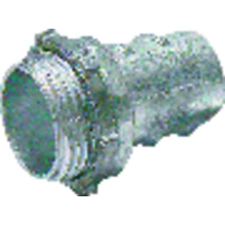 Gampak Conduit Fitting Connector, Screw-in, Steel, Red 56011